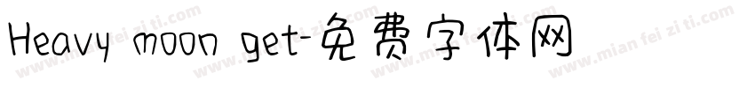 Heavy moon get字体转换